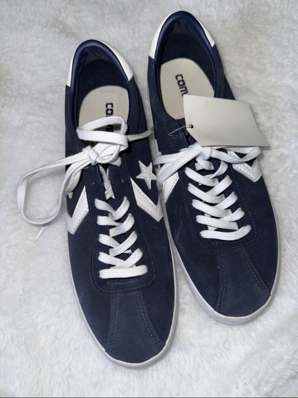 Converse Navy and White Low-Top Breakpoint Sneakers